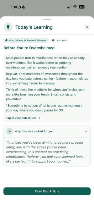 Learn what matters to you