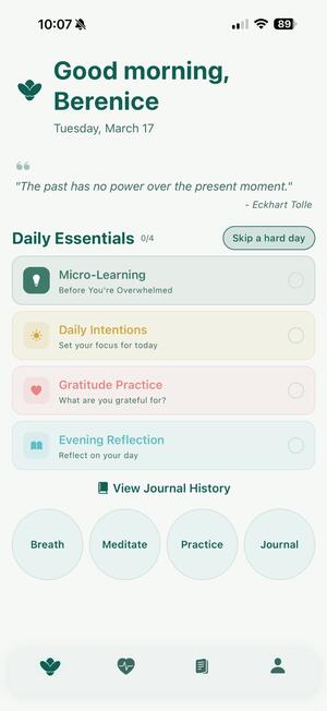 Begin with intention